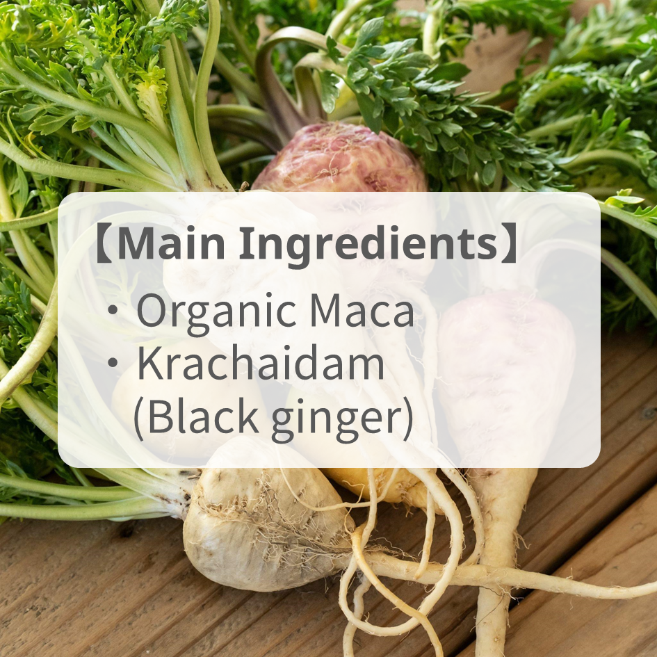 [Maca & Krachaidam] for vitality and stamina