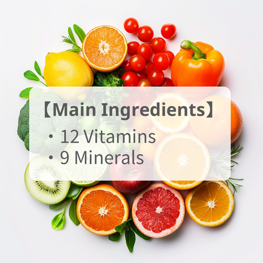 12 Vitamins & 9 Minerals